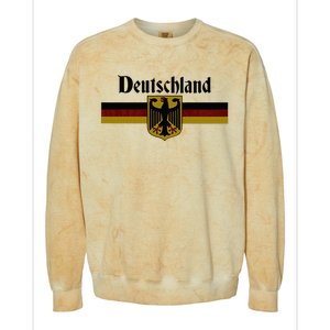 Deutschland Germany Flag Coat Of Arms Eagle Banner Colorblast Crewneck Sweatshirt