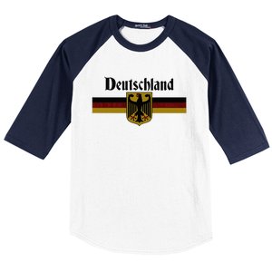 Deutschland Germany Flag Coat Of Arms Eagle Banner Baseball Sleeve Shirt