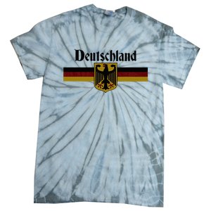 Deutschland Germany Flag Coat Of Arms Eagle Banner Tie-Dye T-Shirt