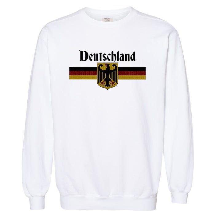 Deutschland Germany Flag Coat Of Arms Eagle Banner Garment-Dyed Sweatshirt