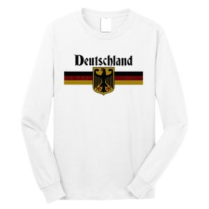 Deutschland Germany Flag Coat Of Arms Eagle Banner Long Sleeve Shirt