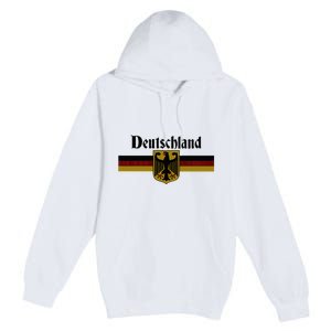 Deutschland Germany Flag Coat Of Arms Eagle Banner Premium Pullover Hoodie