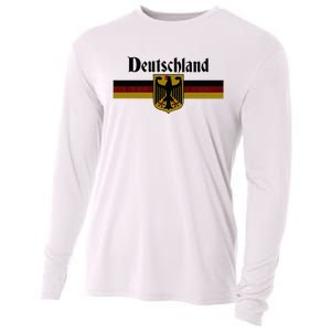 Deutschland Germany Flag Coat Of Arms Eagle Banner Cooling Performance Long Sleeve Crew