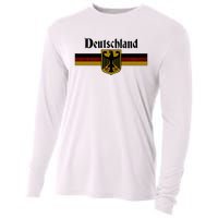 Deutschland Germany Flag Coat Of Arms Eagle Banner Cooling Performance Long Sleeve Crew