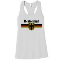 Deutschland Germany Flag Coat Of Arms Eagle Banner Women's Racerback Tank