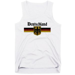 Deutschland Germany Flag Coat Of Arms Eagle Banner Tank Top