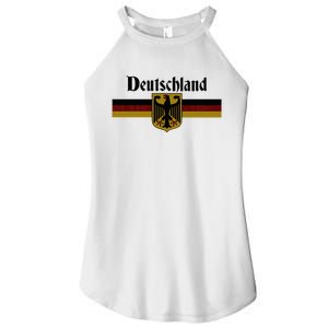 Deutschland Germany Flag Coat Of Arms Eagle Banner Women's Perfect Tri Rocker Tank