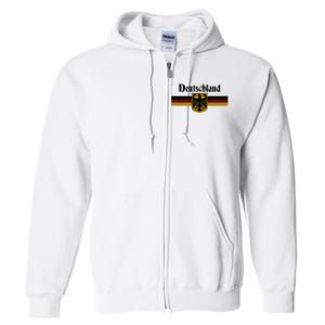 Deutschland Germany Flag Coat Of Arms Eagle Banner Full Zip Hoodie