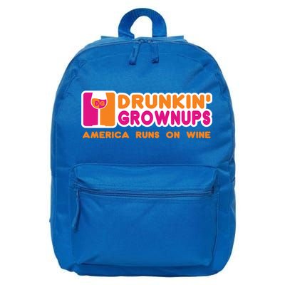 Drunken Grownups Funny Wine Gift Ing Funny Gift 16 in Basic Backpack
