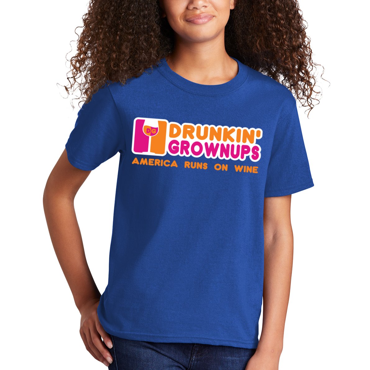 Drunken Grownups Funny Wine Gift Ing Funny Gift Kids T-Shirt