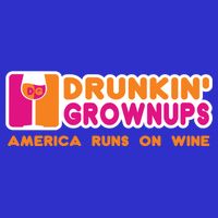 Drunken Grownups Funny Wine Gift Ing Funny Gift Kids T-Shirt