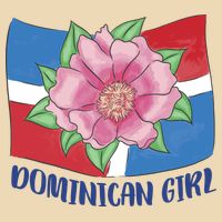 Dominican Girl Flag Drawstring Bag