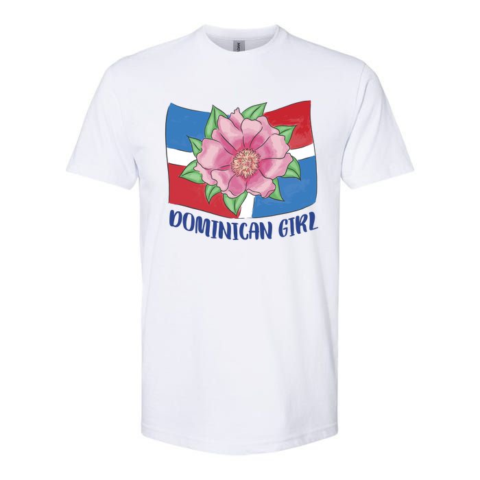 Dominican Girl Flag Softstyle CVC T-Shirt