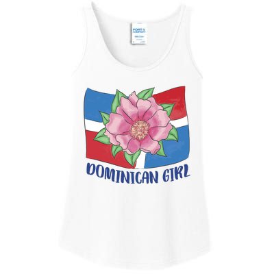 Dominican Girl Flag Ladies Essential Tank