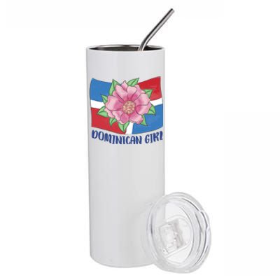 Dominican Girl Flag Stainless Steel Tumbler