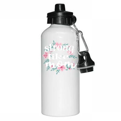 Daughter Gift From Mom To My Daughter Strong Like Mom Gift Aluminum Water Bottle 