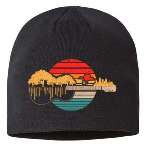 Disc Golf Flying Disc Disc Golf Sunset Guitar Sustainable Beanie