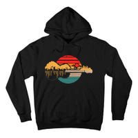 Disc Golf Flying Disc Disc Golf Sunset Guitar Tall Hoodie