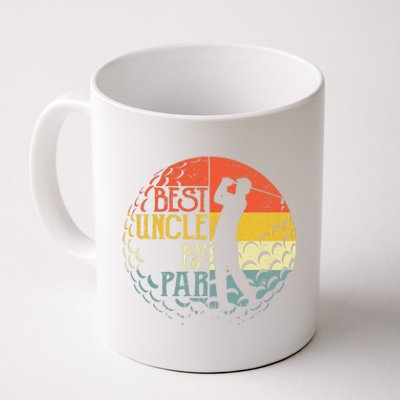 Disc Golf Fathers Best Uncle By Par Funny Golf Gift Coffee Mug