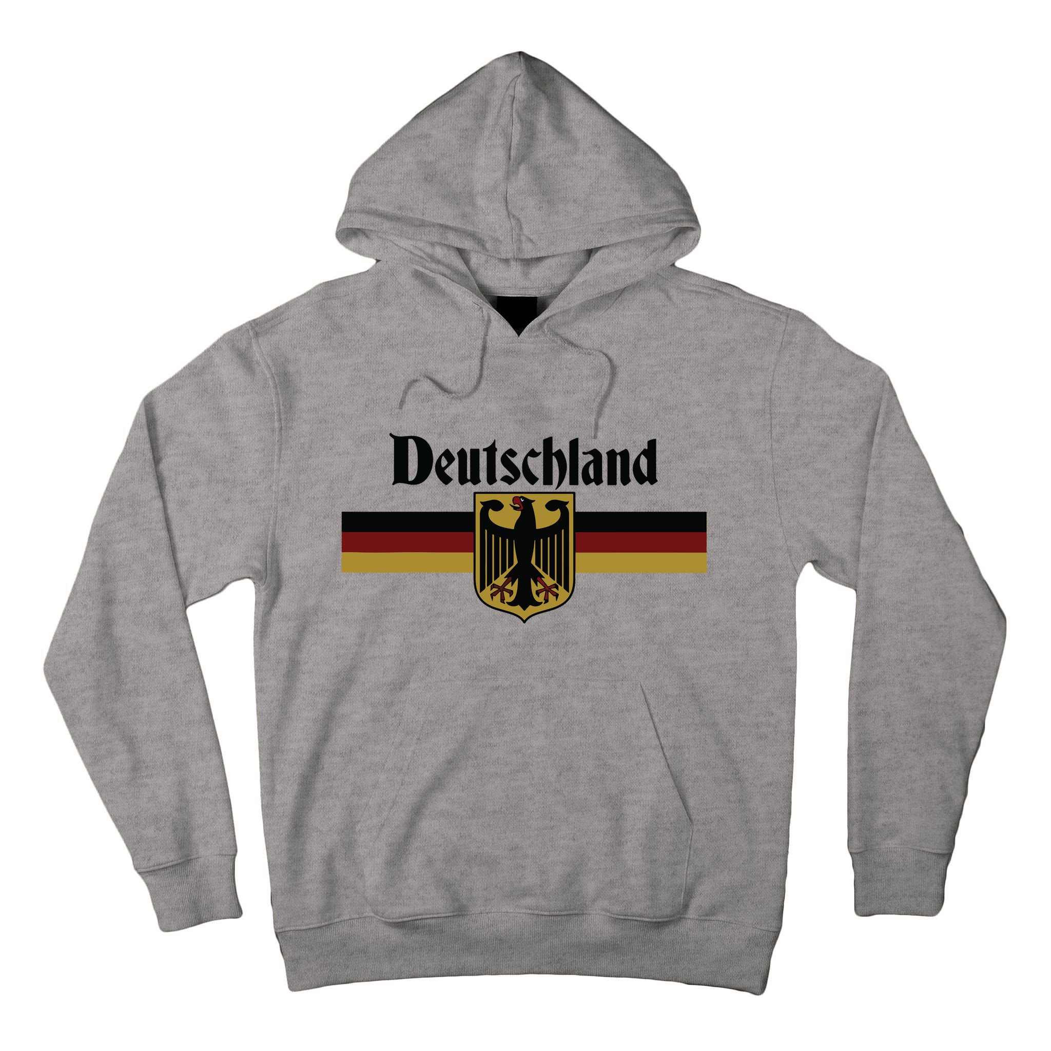 Deutschland Germany Flag Coat Of Arms Eagle Banner Vintage Tall Hoodie