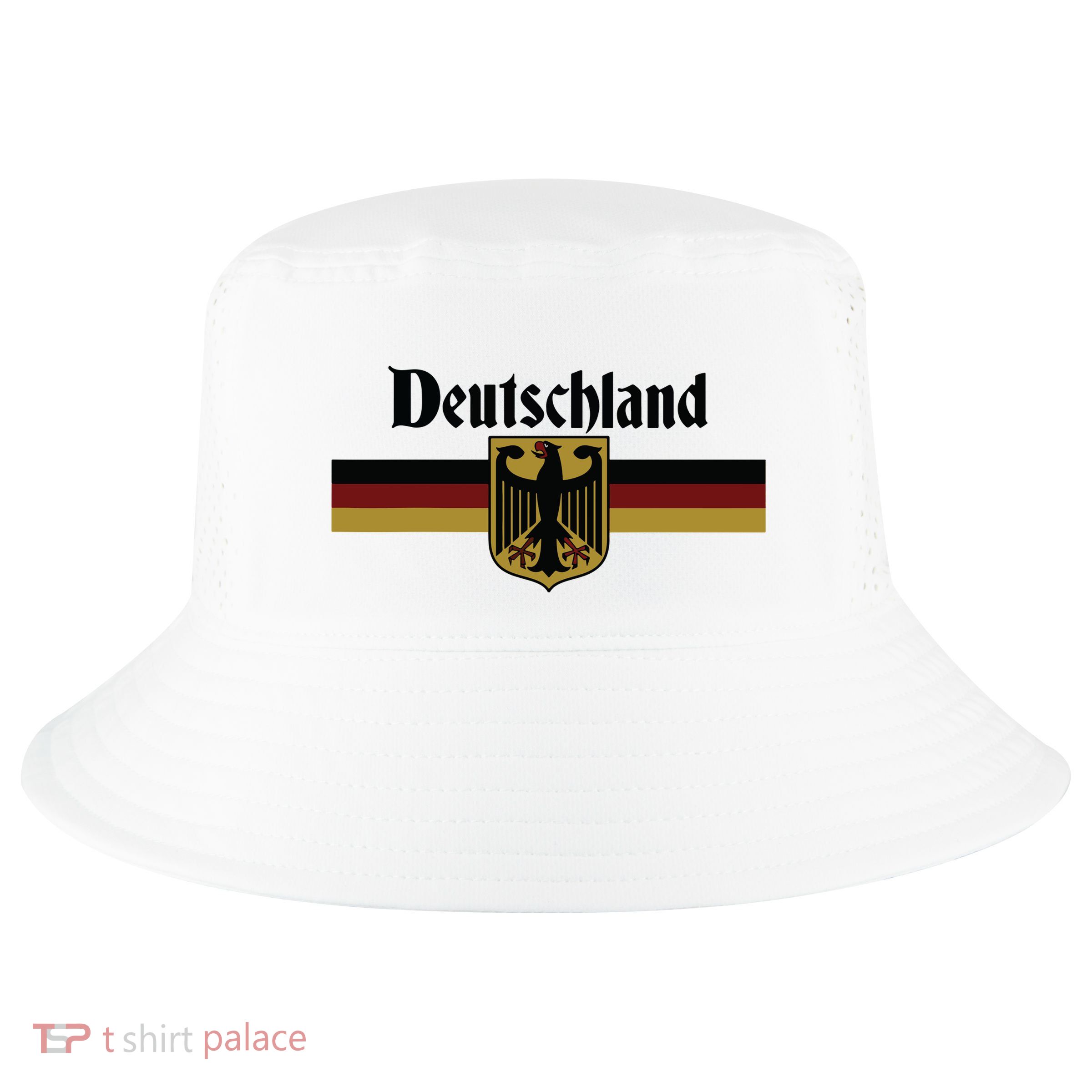 Deutschland Germany Flag Coat Of Arms Eagle Banner Vintage Cool Comfort Performance Bucket Hat