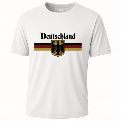 Deutschland Germany Flag Coat Of Arms Eagle Banner Vintage Performance Shirt