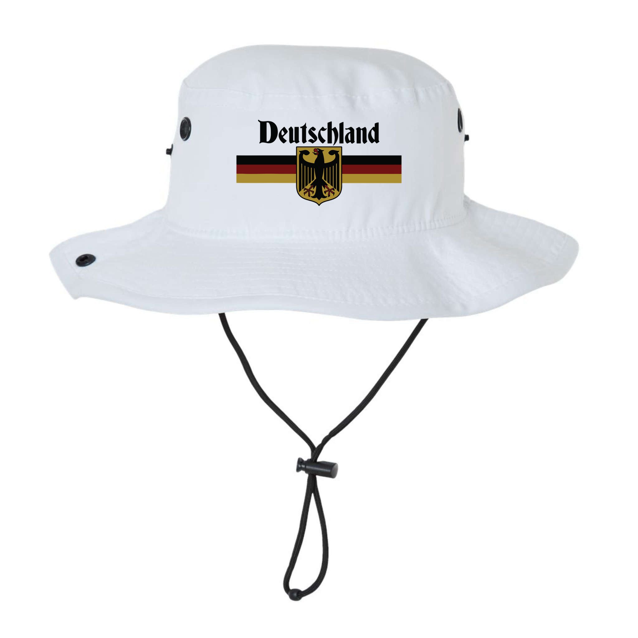 Deutschland Germany Flag Coat Of Arms Eagle Banner Vintage Bucket Hat