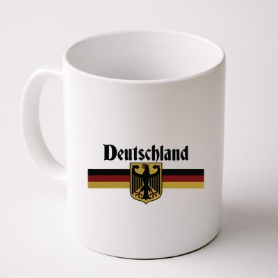 Deutschland Germany Flag Coat Of Arms Eagle Banner Vintage Mug