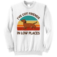 Dachshund Got Friends Low Places Funny WeinerDog Gift Sweatshirt