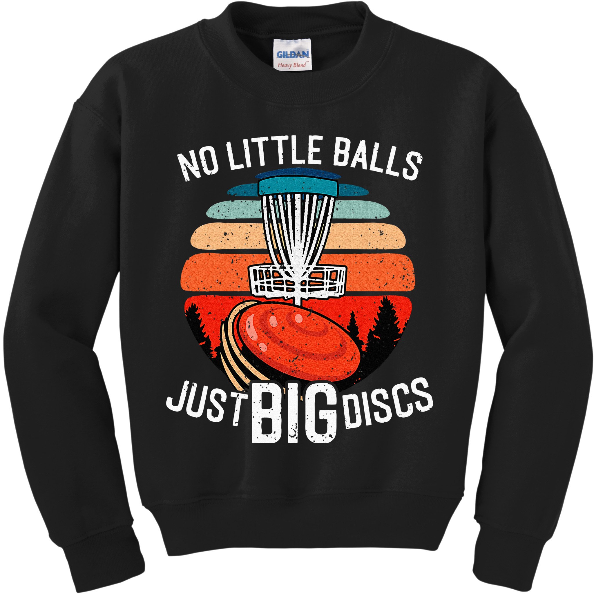 Disc Golf Funny Disc Golf Tee Disc Golf Player Kids Sweatshirt