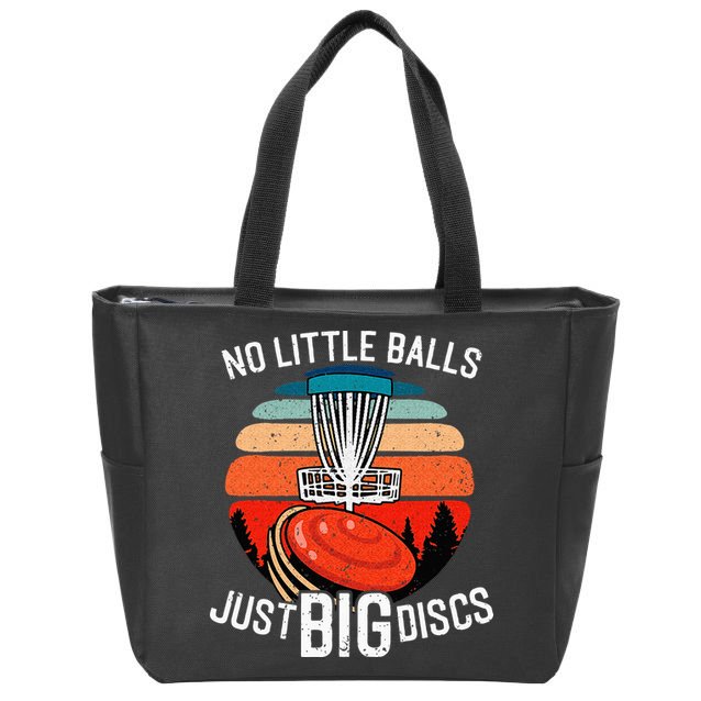 Disc Golf Funny Disc Golf Tee Disc Golf Player Zip Tote Bag