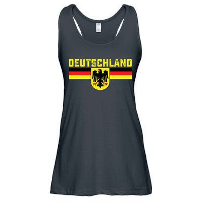 Deutschland Germany Flag Eagle German National Ladies Essential Flowy Tank