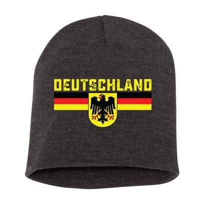 Deutschland Germany Flag Eagle German National Short Acrylic Beanie