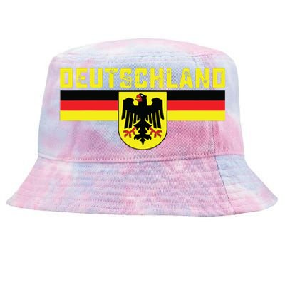 Deutschland Germany Flag Eagle German National Tie-Dyed Bucket Hat