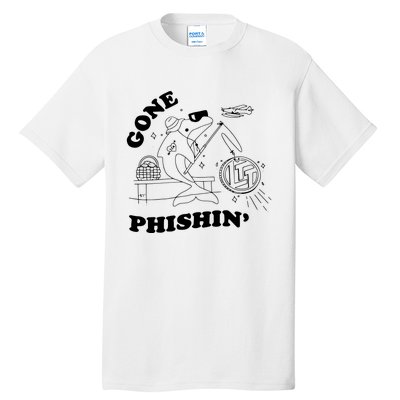 Dolphins Gone Fishin Tall T-Shirt