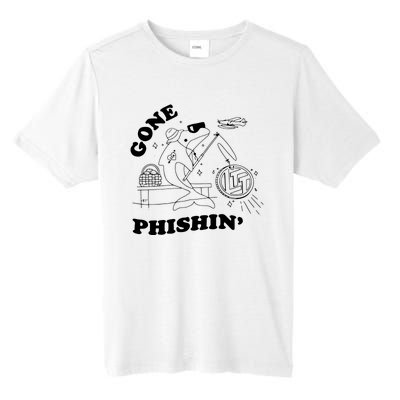 Dolphins Gone Fishin Tall Fusion ChromaSoft Performance T-Shirt