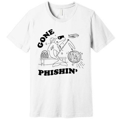 Dolphins Gone Fishin Premium T-Shirt