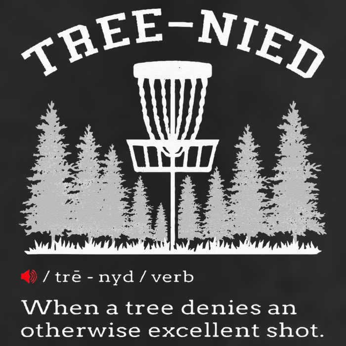Disc Golf Funny Stupid Tree Treenied IV Adult Drive Performance Visor