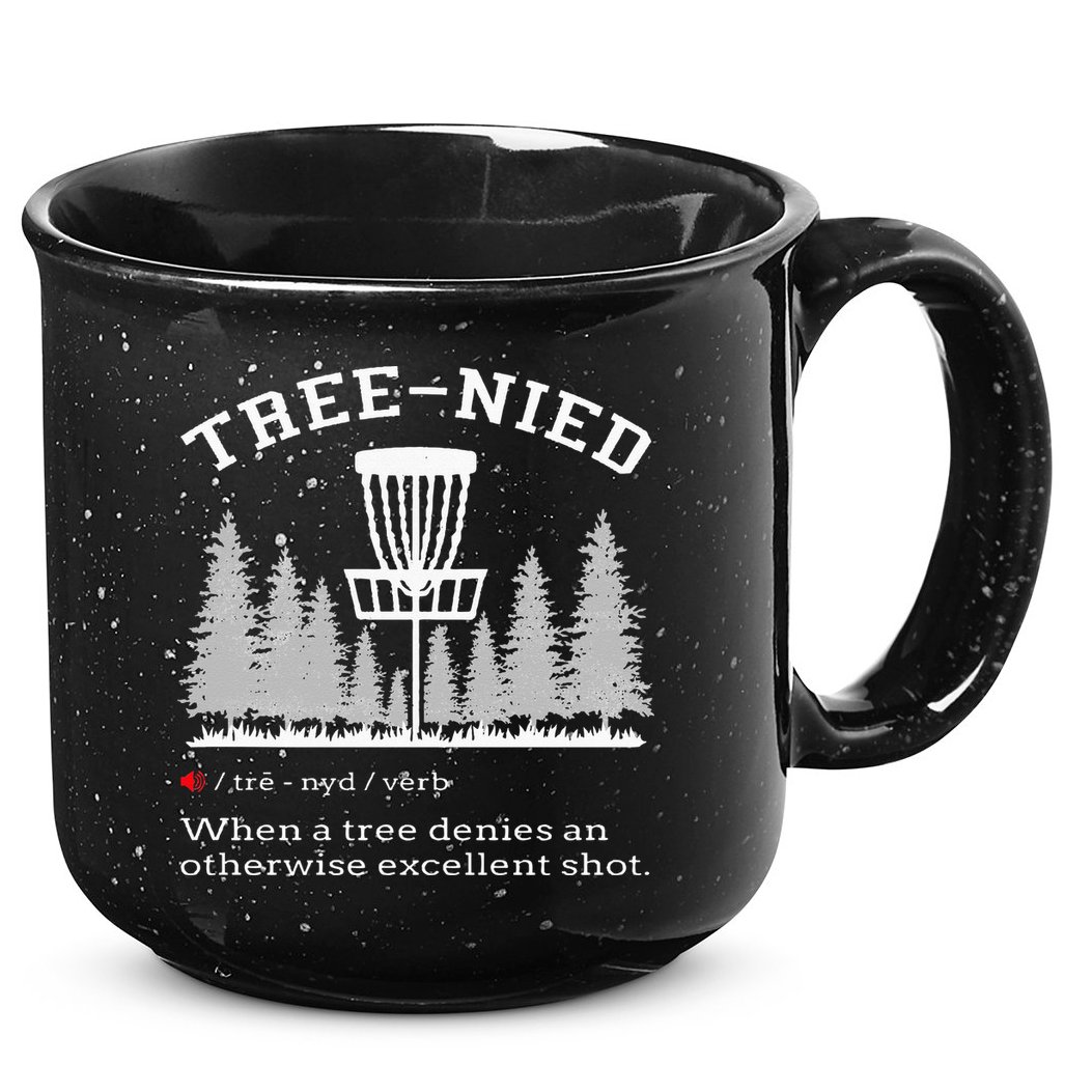 Disc Golf Funny Stupid Tree Treenied IV 15oz Campfire Ceramic Mug