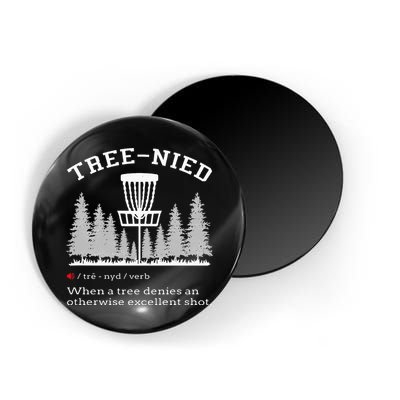 Disc Golf Funny Stupid Tree Treenied IV Magnet