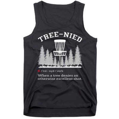 Disc Golf Funny Stupid Tree Treenied IV Tank Top