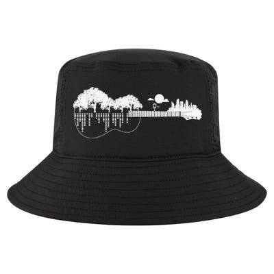 Disc Golf Flying Disc - Disc Golf Sunset Guitar Cool Comfort Performance Bucket Hat