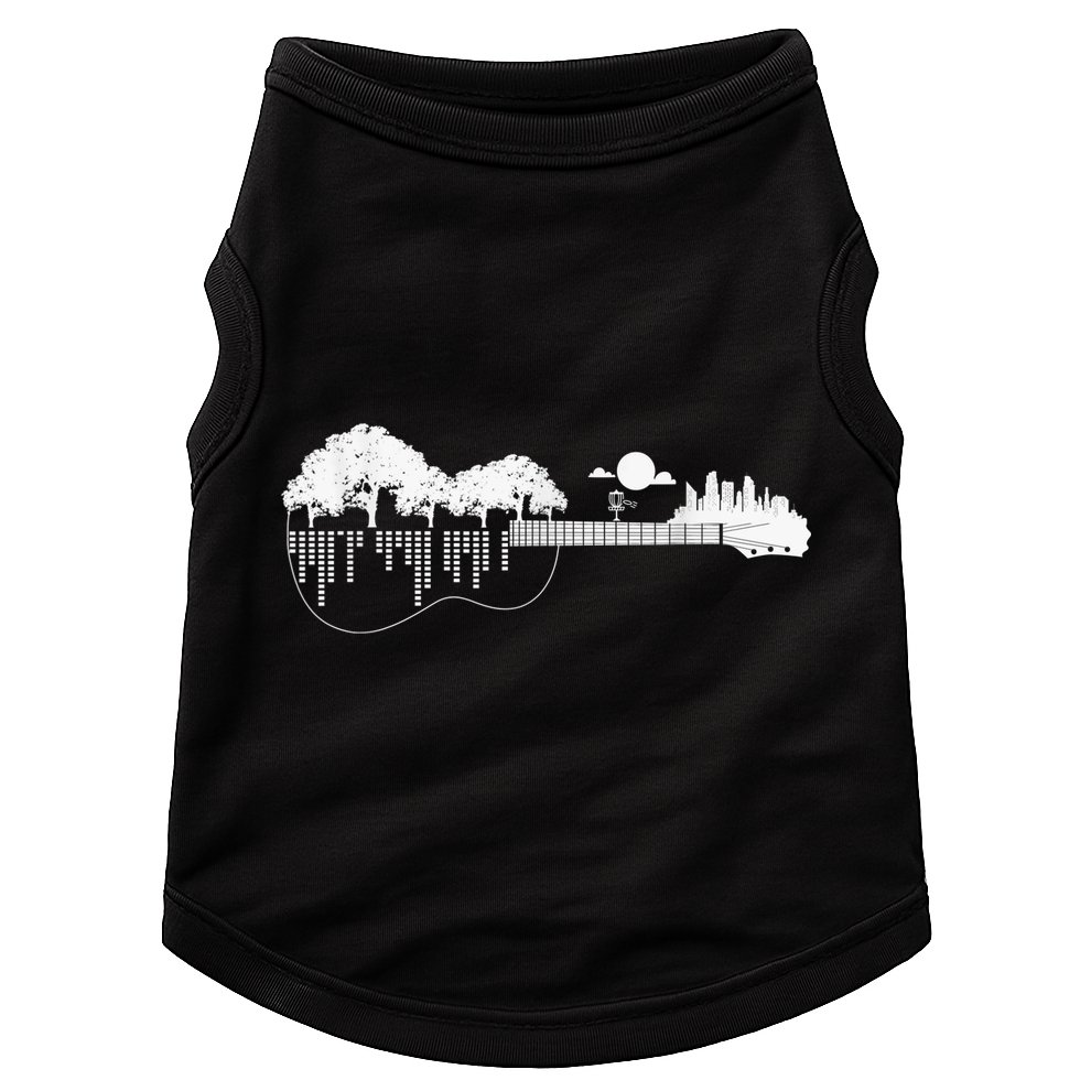 Disc Golf Flying Disc - Disc Golf Sunset Guitar Doggie Tank
