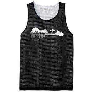 Disc Golf Flying Disc - Disc Golf Sunset Guitar Mesh Reversible Basketball Jersey Tank