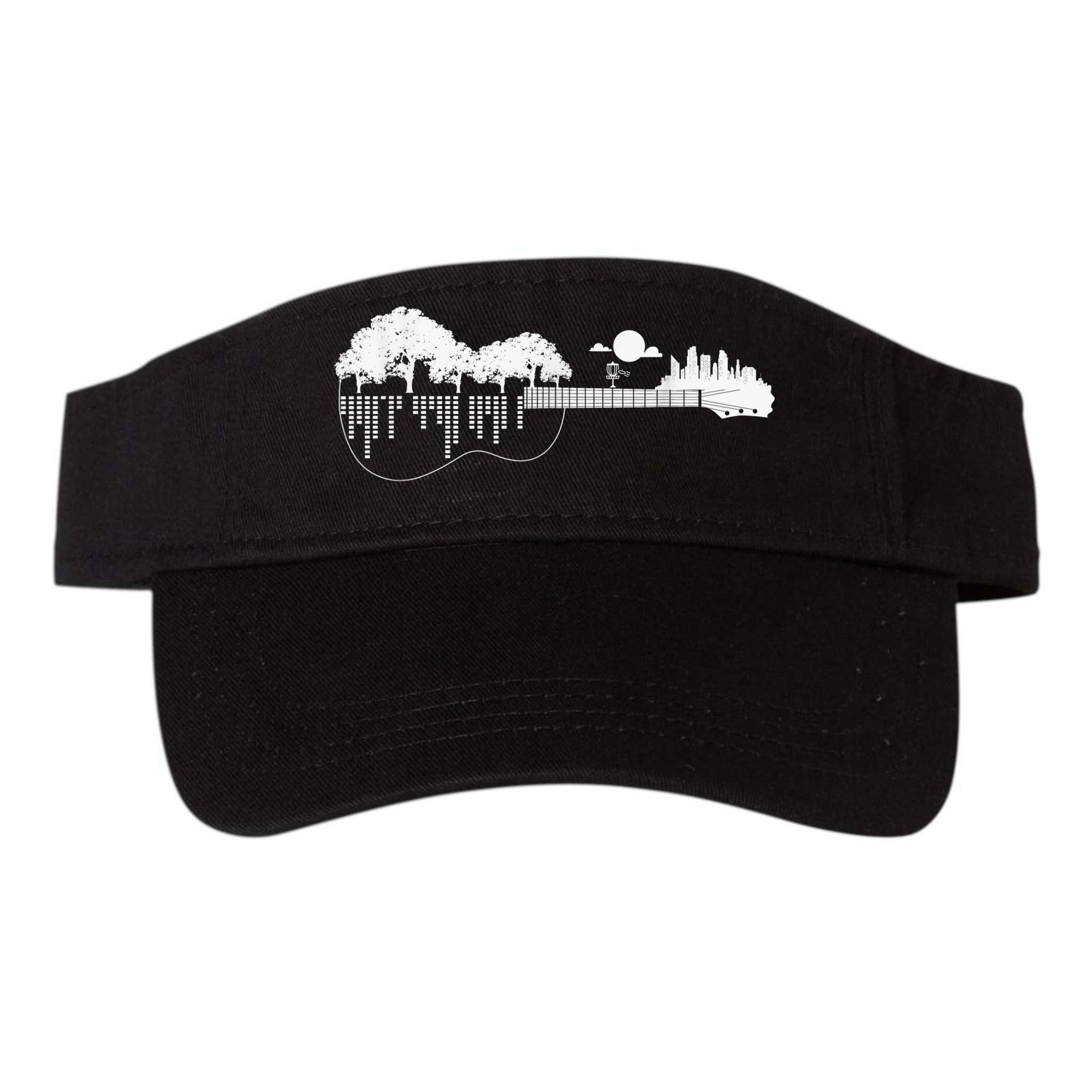 Disc Golf Flying Disc - Disc Golf Sunset Guitar Visor