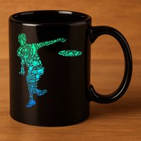 Disc Golf Frisbee  11oz C Handle Ceramic Mug