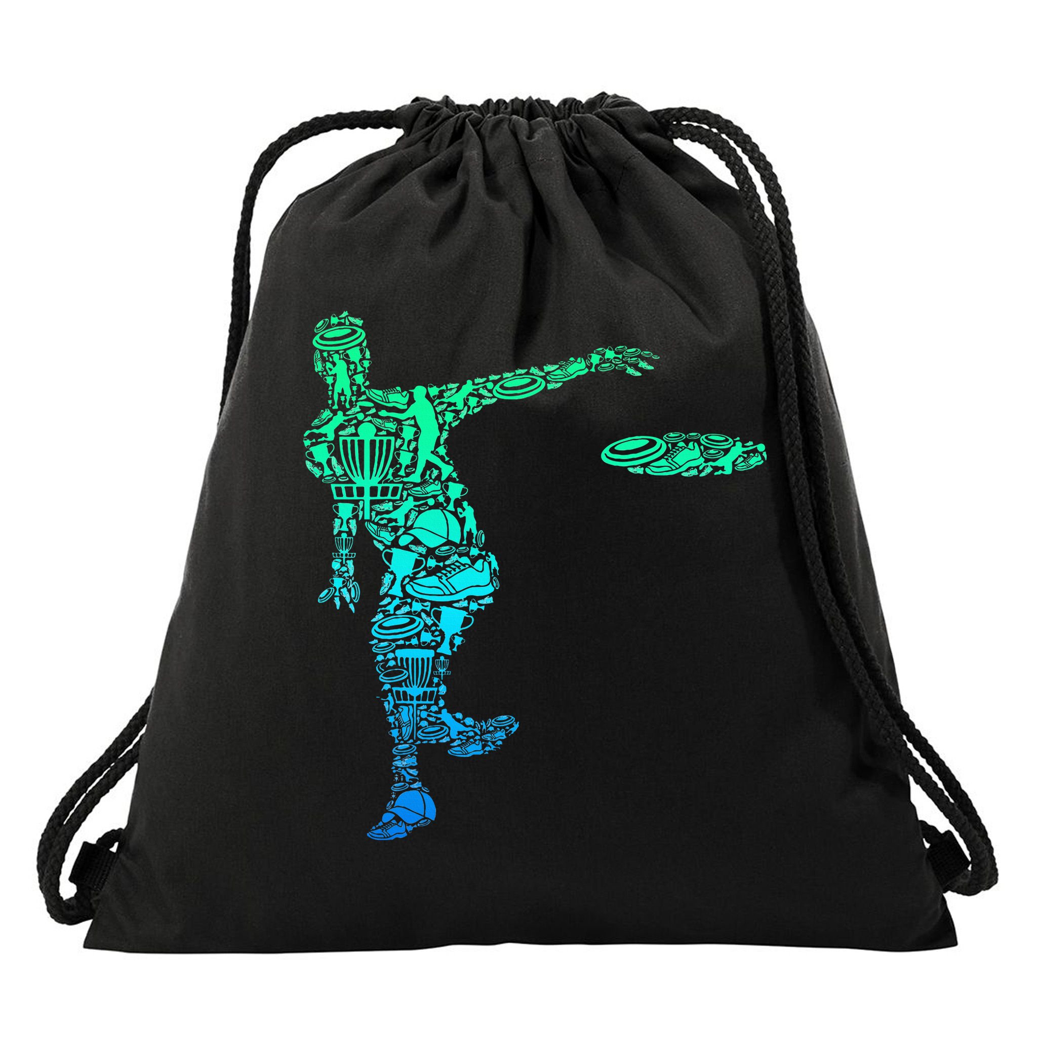 Disc Golf Frisbee  Drawstring Bag