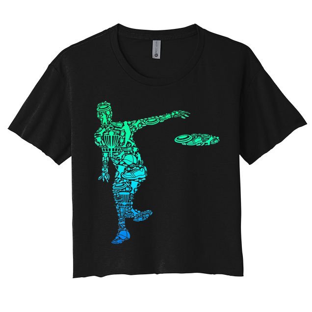 Disc Golf Frisbee  Crop Top