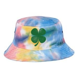 Distressed Green Four Leaf Clover Saint Patrick's Day Lover Tie Dye Newport Bucket Hat