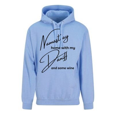 Daniff Gift Funny Namastay For Yoga And Dog Lovers Gift Unisex Surf Hoodie